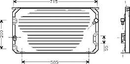 Radiador de aparelho de ar condicionado 53005246 VAN Wezel