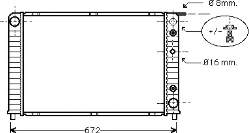 59002089 VAN Wezel radiador de esfriamento de motor