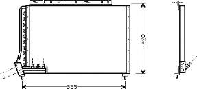 59005090 VAN Wezel radiador de aparelho de ar condicionado