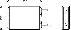 Radiador de forno (de aquecedor) para Volvo 240 (P245)