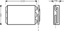 1215673 Volvo radiador de forno (de aquecedor)