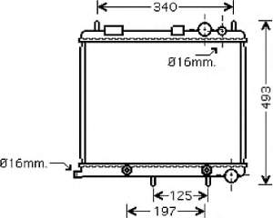 231508A4 Polcar radiador de esfriamento de motor