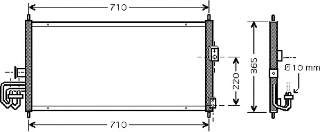 13005205 VAN Wezel radiador de aparelho de ar condicionado