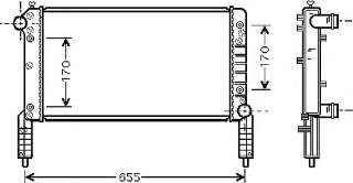 46749003 Market (OEM) radiador de esfriamento de motor