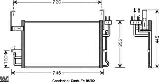 82005084 VAN Wezel radiador de aparelho de ar condicionado