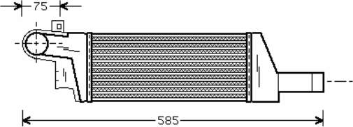 9196705 Opel radiador de intercooler