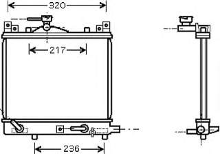 Radiador de esfriamento de motor 7405082 Polcar