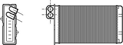 40006015 VAN Wezel radiador de forno (de aquecedor)