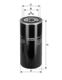 Filtro do sistema hidráulico WD9502 Mann-Filter
