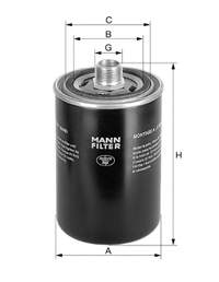WD9629 Mann-Filter filtro do sistema hidráulico