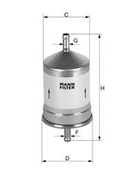 WK661 Mann-Filter filtro de combustível