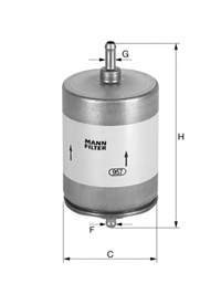 WK 613 Mann-Filter топливный фильтр