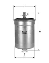 WK563 Mann-Filter filtro de combustível