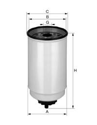 WK 880 Mann-Filter filtro de combustível