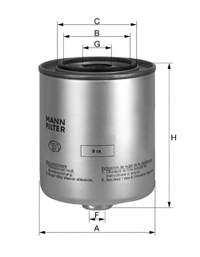 WK828 Mann-Filter топливный фильтр