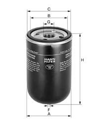 WK921 Mann-Filter filtro de combustível