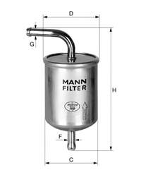 WK6141 Mann-Filter filtro de combustível
