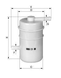 WK4281 Mann-Filter filtro de combustível
