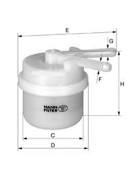 WK425 Mann-Filter filtro de combustível
