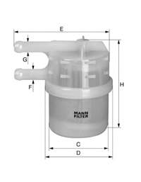 Filtro de combustível WK427 Mann-Filter