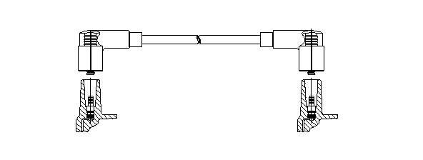 Fios de alta voltagem, kit 11460 Bremi