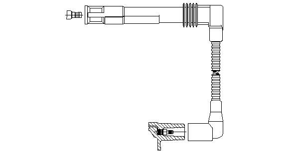 19648 Bremi fios de alta voltagem, kit