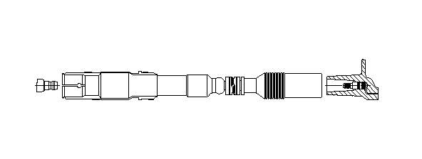 Провод высоковольтный, цилиндр №1, 4 197E25 Bremi