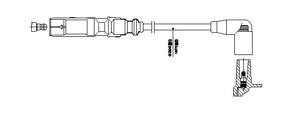 1A3225 Bremi Провода высоковольтные