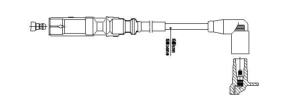 1A32E58 Bremi fio de alta voltagem, cilindro no. 1