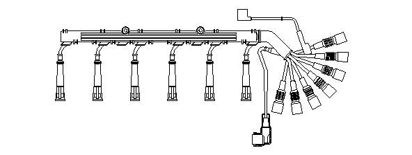 Высоковольтные провода 12122296085 BMW