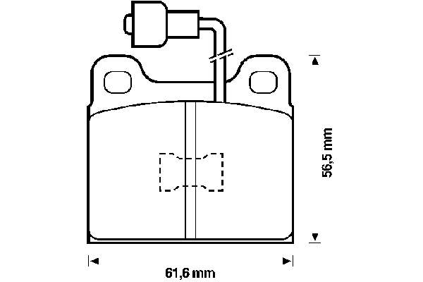 Передние тормозные колодки 571254B Jurid/Bendix