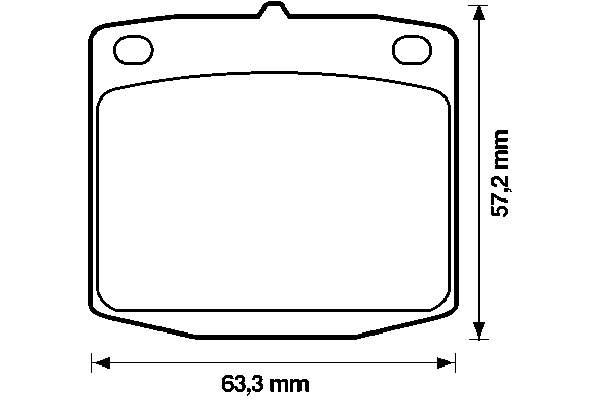 Передние тормозные колодки 572108B Jurid/Bendix