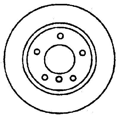 Disco do freio dianteiro 8143210 Brembo