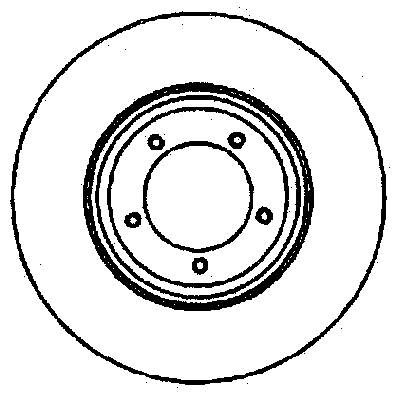 Передний тормозной диск Jurid/Bendix 561121B
