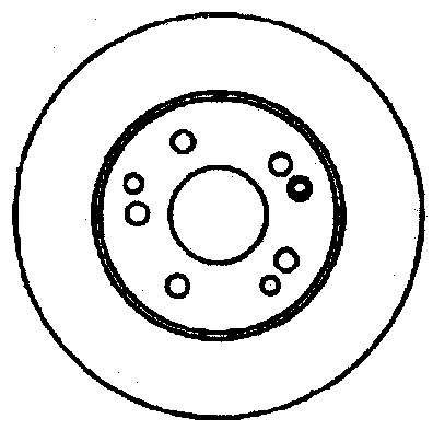 561389B Jurid/Bendix диск тормозной передний