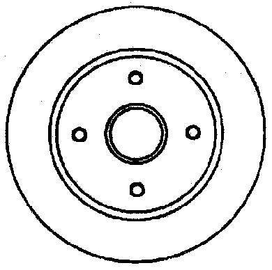 561447B Jurid/Bendix диск тормозной задний