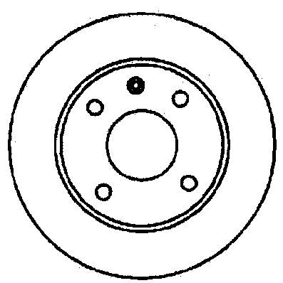 Передние тормозные диски 561462B Jurid/Bendix