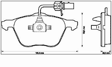 Купить 573047B Jurid/Bendix Колодки тормозные