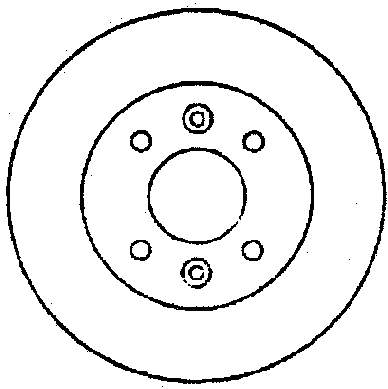 Передние тормозные диски 561594B Jurid/Bendix