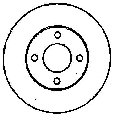 Передние тормозные диски 561690B Jurid/Bendix