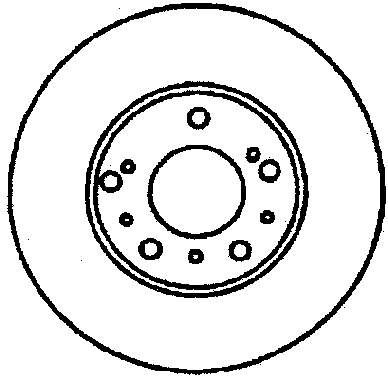 Передние тормозные диски 561705B Jurid/Bendix