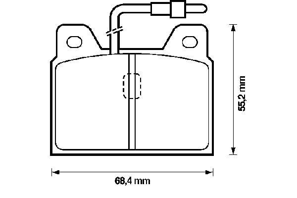 Передние тормозные колодки 571218X Jurid/Bendix