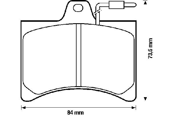 Передние тормозные колодки 571263B Jurid/Bendix