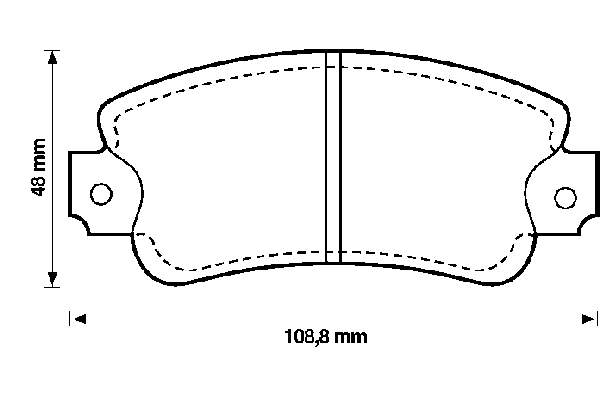 Передние тормозные колодки 571307B Jurid/Bendix