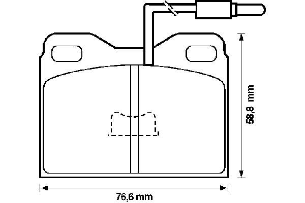 Передние тормозные колодки 571322B Jurid/Bendix