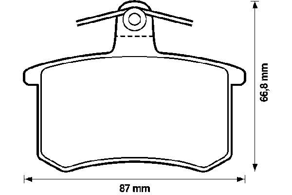 571350B Jurid/Bendix sapatas do freio traseiras de disco