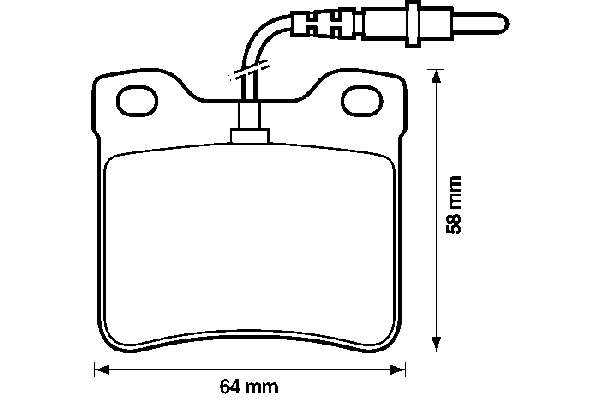 Задние тормозные колодки 571398X Jurid/Bendix