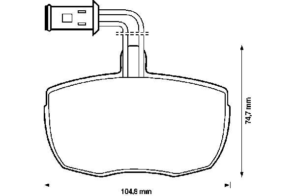 Передние тормозные колодки 571444B Jurid/Bendix