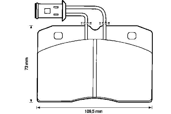 Передние тормозные колодки 571447B Jurid/Bendix