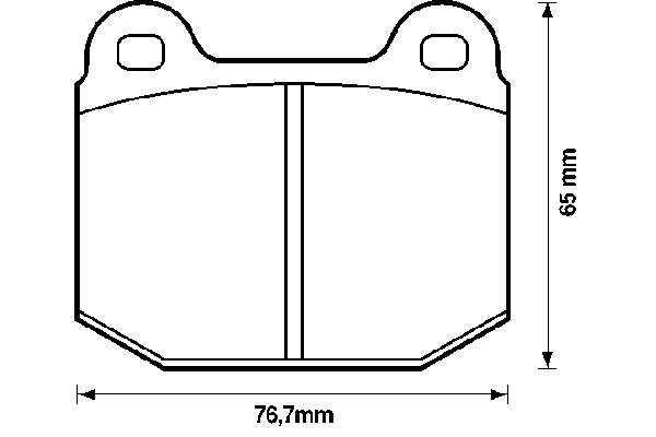 Передние тормозные колодки 571543B Jurid/Bendix